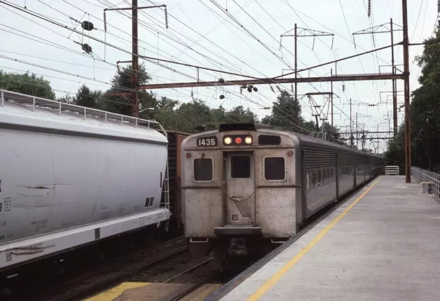 Unidentified Electric Railroad Train Locomotive Original 1979 Photo Slide