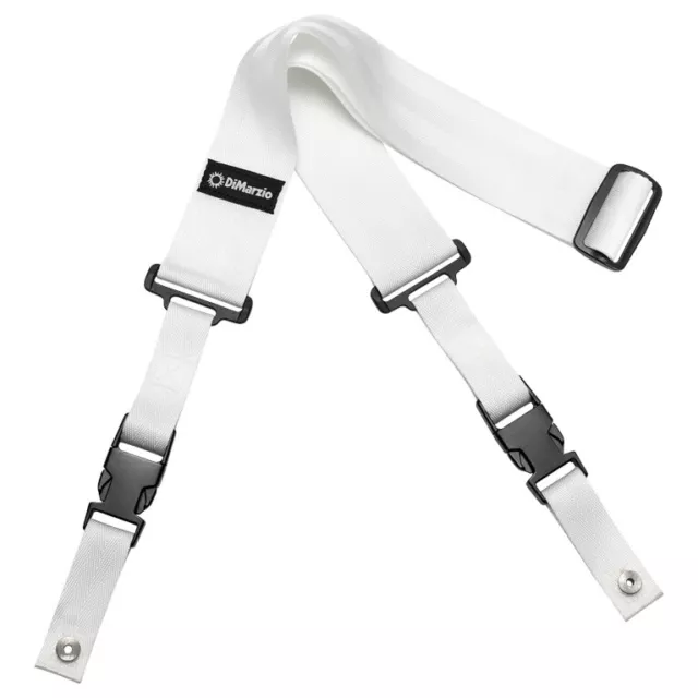 Dimarzio DD2200 2" Nylon Cliplock Strap, White