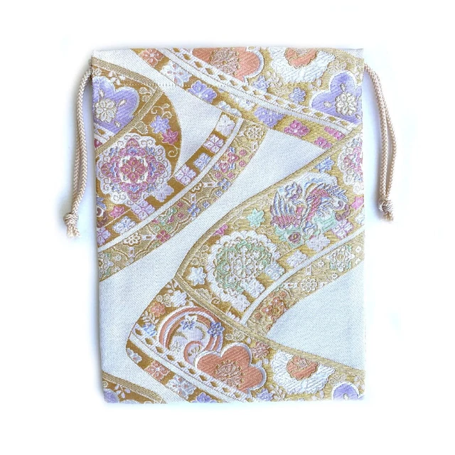 Goshuin Book Bag [Flower Picture Scroll White] Goshuin Book ... Ships from Japan