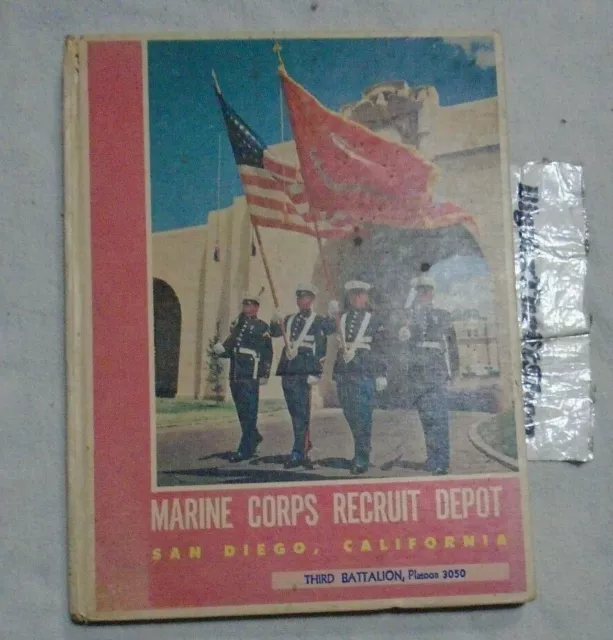 Marine Corps RECRUIT DEPOT MCRD San Diego 1956 ~1959 Yearbook 3050 Charlie Co