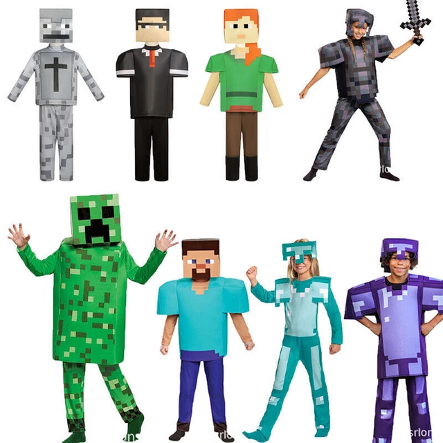 COSTUME COSPLAY BAMBINI Minecraft tuta libro settimana abito