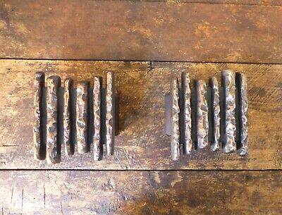 Poignées de portes brutalistes en bronze Alpan - Vintage brutalist door handles