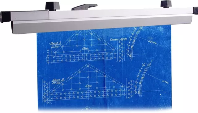 Lorell 36" Print Hanger Clamps for Blueprint or Architectural Drawings Set Of 6
