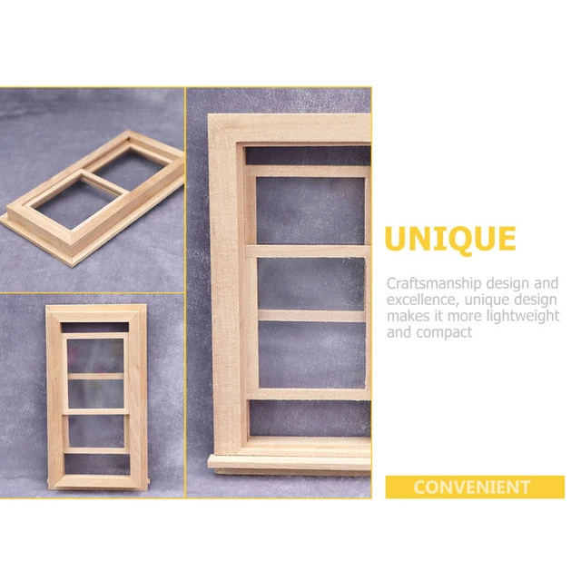 1 Set Holz Schöne Dekorative Fenster Modell Kinder Spielzeug Für Kinder Decor 7