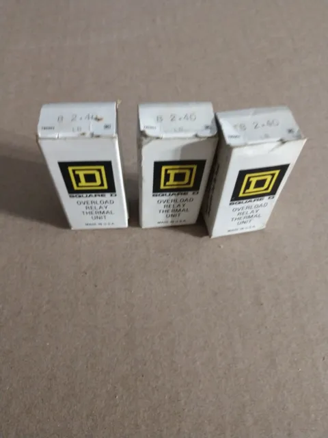 Lot Of 3 Brand New Square D B2.40 Overload Thermal Unit Heating Element