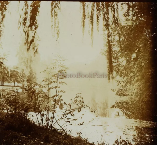 Auvergne Landscape Artistic France Photo Stereo PL58L11n14 Glass Plate c1920