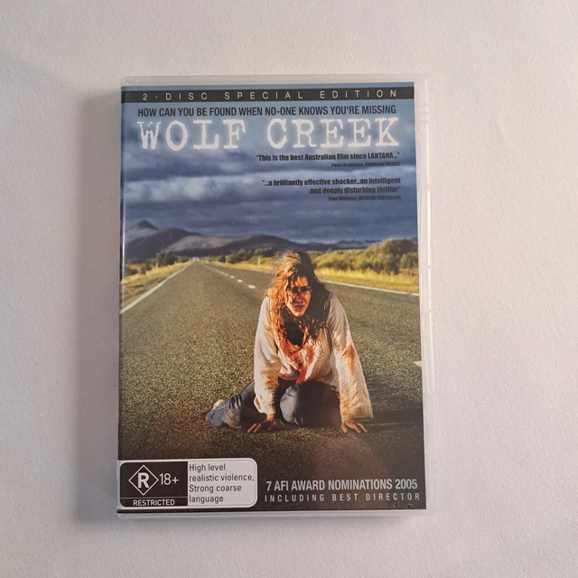 Wolf Creek 2005 Dvd  Horror Thriller John Jarrett Nathan Phillips Region 4 LLM1