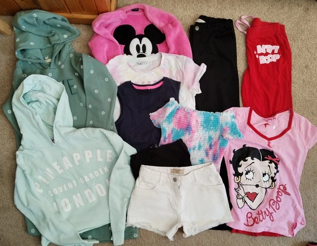 Girls Summer clothes bundle age 10 11 12 years tops Jumper shorts Jeans H&M NEXT
