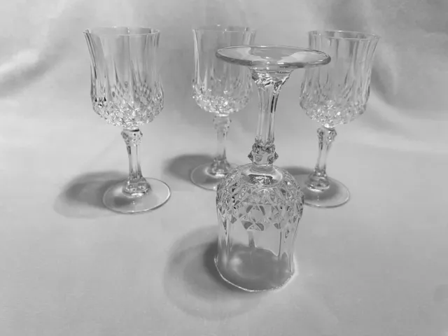 LongChamp Cristal D' Arques Crystal Cordial Wine Glasses Set Of 4