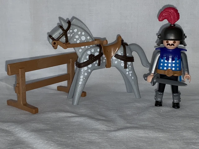 PLAYMOBIL 5356 CHEVAL et armure Chevalier du lion Joute tournoi