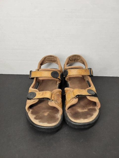 Vintage MBT Women's SZ 10 Leather Toning Rocker Sandals