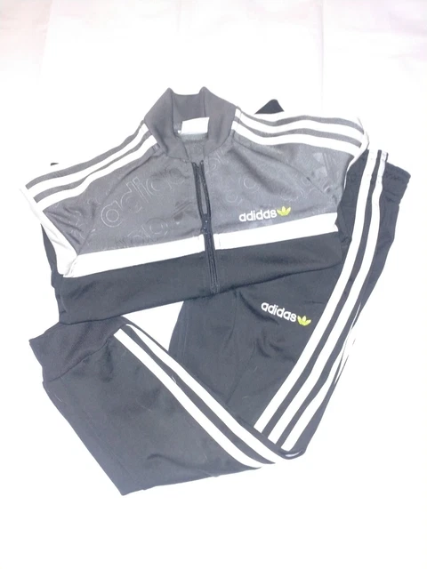 Pacchetto Abbigliamento Sportivo Per Ragazzi Adidas Giacca Pantaloni Outfit Età 5-6 Y