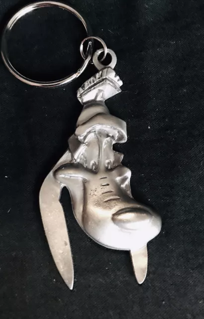 Pewter Silver MARVIN the MARTIAN DOG K-9 Looney Tunes Figurine Silver Keychain H