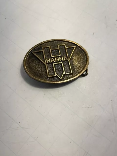 Hanna Mining Company Belt Buckle - Hibbing, MN. Mine closed in the 80's