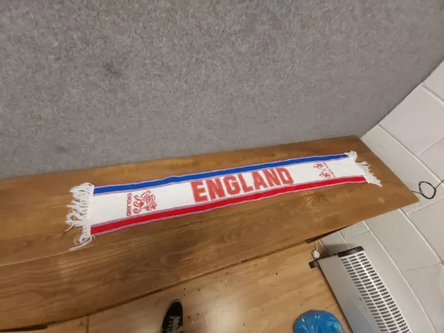 Vintage England Football Supporters Scarf
