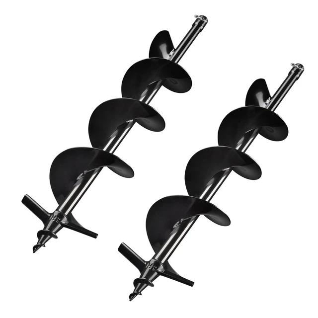 Yescom 2 Packs 6" Earth Auger Bit Kit Post Hole Digger Drill Bit for Gardening