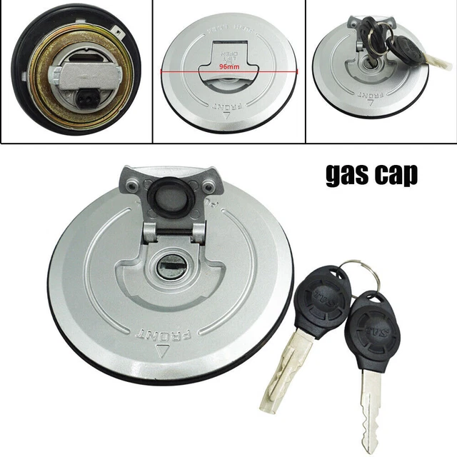 96MM Aluminum Modified Motorcycle Bike Fuel Gas Tank Cap Lock w/ Key Universal