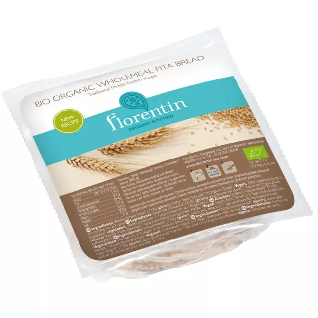 BRAUNES PITA-BROT, BIO, 280 g - FLORENTIN