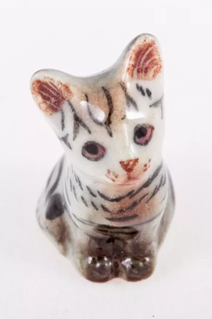 Cat Ceramic Handmade Figurine Kitty Animal Miniature Decor Gifts Souvenir Kitten