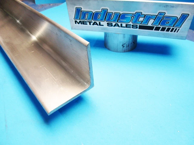 2pcs 6061 T6 4" X 4" x 6"-Long Aluminum Angle x 1/4" Thick