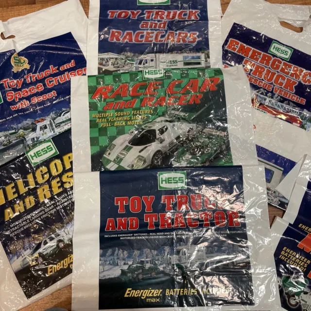 LOT of 15 Vintage Hess Truck Collector Plastic bags - Bags Only No Vehicles -