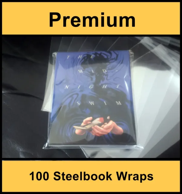 Premium Blu-Ray / DVD Steelbook Protective Wraps / Sleeves (Pack of 100)
