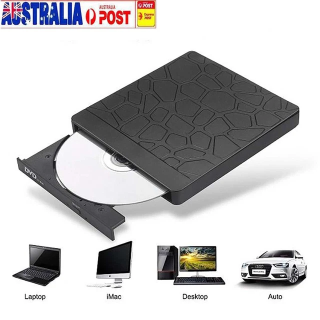 Hub External Drive USB-C 3.0 Burner Player CD DVD RW ROM Reader Writer Laptop AU
