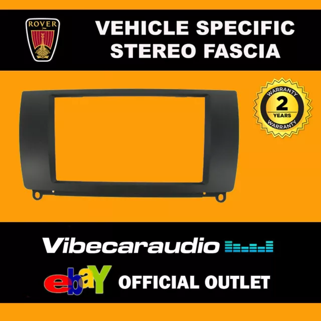 MG ZT 1999> Onwards Double Din Stereo Fascia Adaptor Black CT23RO01