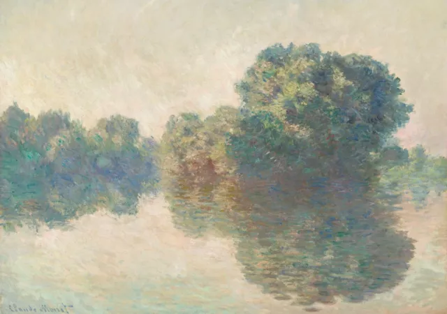 Casa Muro Stampa Poster - Claude Monet - Seine Presso Giverny - A4,A3,A2,A1,A0