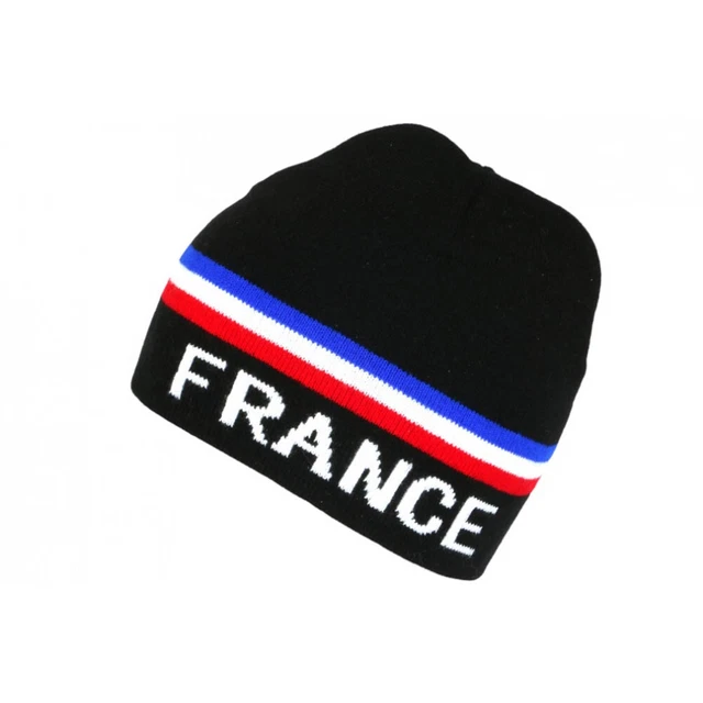 Bonnet Vintage 70's Bleu Blanc Rouge DEVISE ET GAY - Made In France - Taille Unique