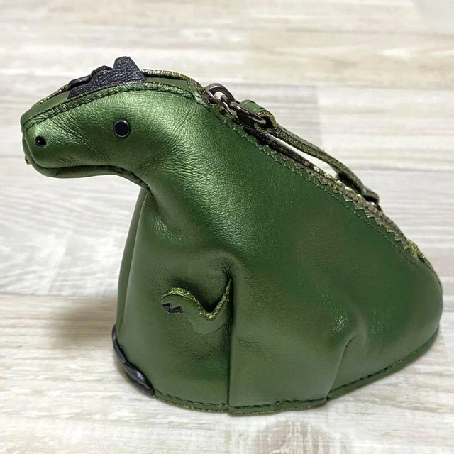 COACH Rexy Leather Zip Coin Purse Bag Charm 21093 NO BOX Free Ship USED Good JP