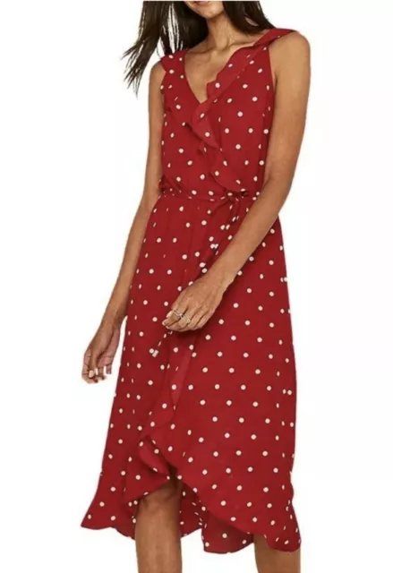 Oasis spot sales patched midi dress