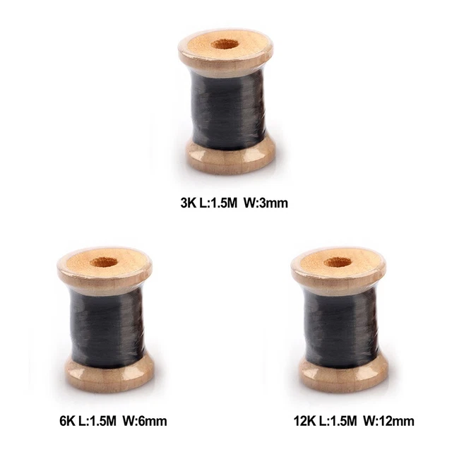 Filo In Fibra Di Carbonio Per Riparazione Anelli Guida Canna Da Pesca – 1,5m Di Filato Per Avvolgimento, Ripara E Personalizza La Tua Asta - 2