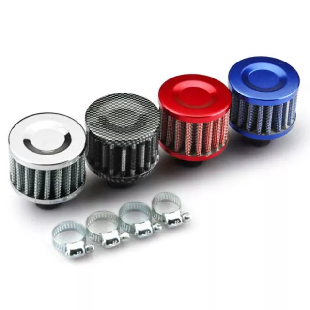 Mini 12mm Cold Air Intake Filter Turbo Vent Crankcase Auto Breather Valve Cover 2