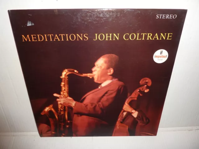 JOHN COLTRANE - Meditations . LP . 1967 Impulse! A-9110 . US . RARE FREE JAZZ .