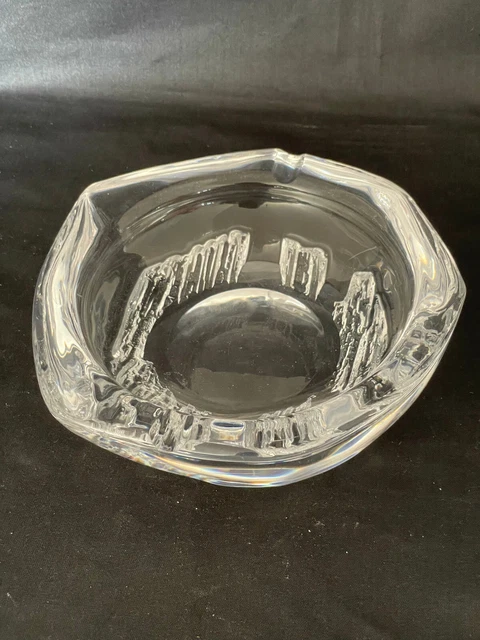 Cendrier En Cristal Daum France – Modèle 21 – État Parfait – Pièce De Collection