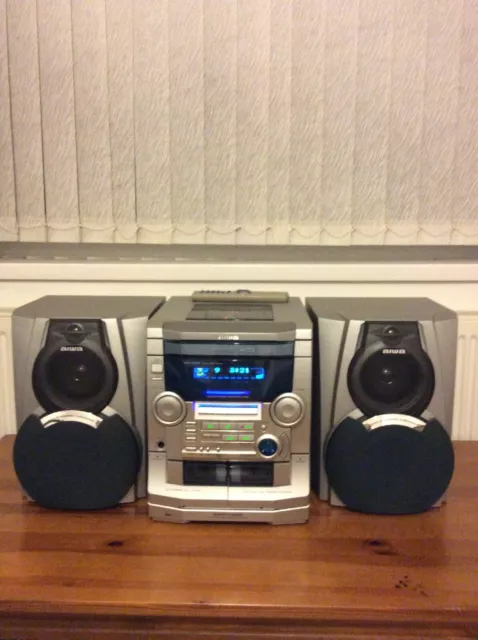 Aiwa built in powered subwoofer cheap