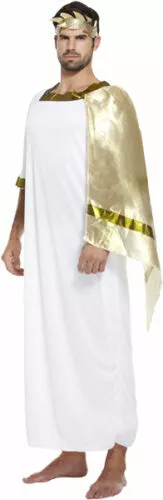 Men's Roman Greek God Toga Fancy Dress Costume