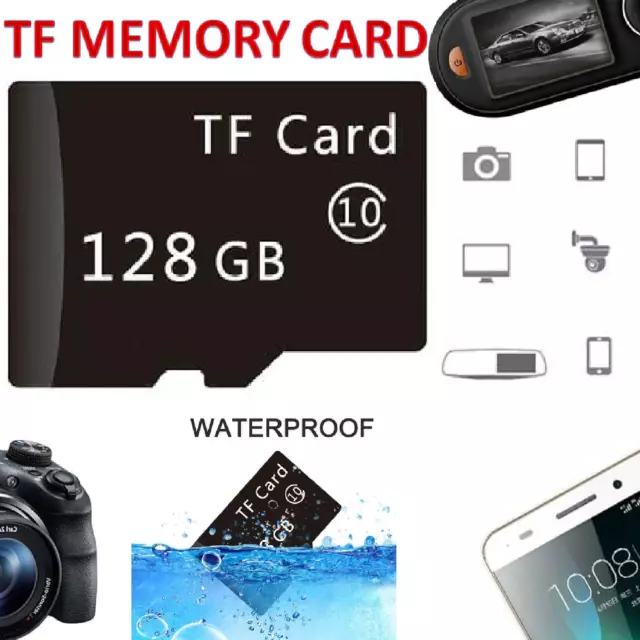 TF Memory card 128GB 4K Ultra HD Micro SD Adapter High Speed Waterproof AUS