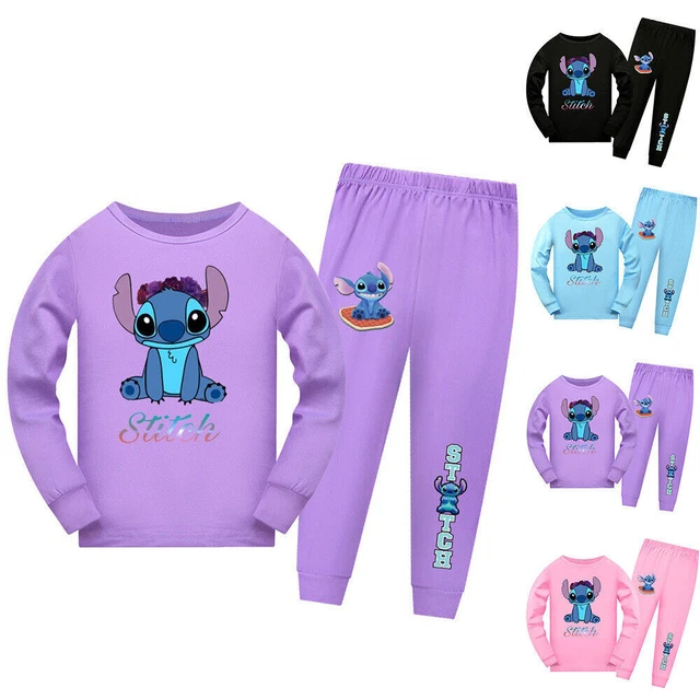 Lilo & Stitch Tracksuit Kids Hoodies Long Sleeve Sweatshirt Pants Outfits Set