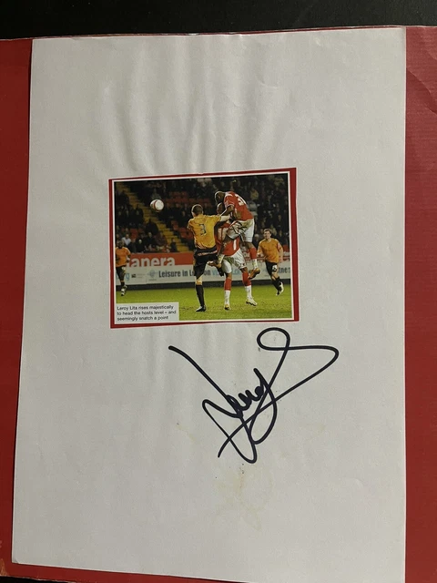 Leroy Lita-  Charlton Athletic Fc Signed Picture