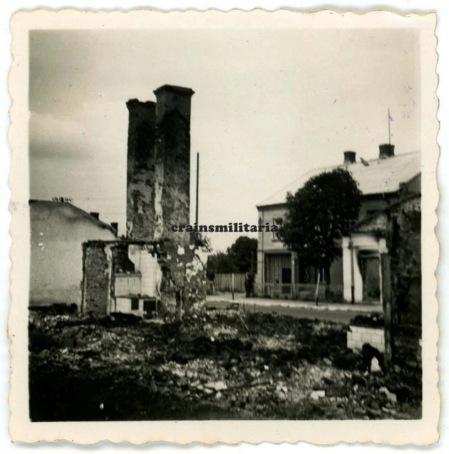 Orig. Foto zerstörtes ZYRARDOW b. Warschau Polen 1939