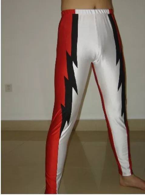 SPANDEX ZENTAI WRESTLING Tights/pants red/white/black S-XXL D023 $30.59 -  PicClick