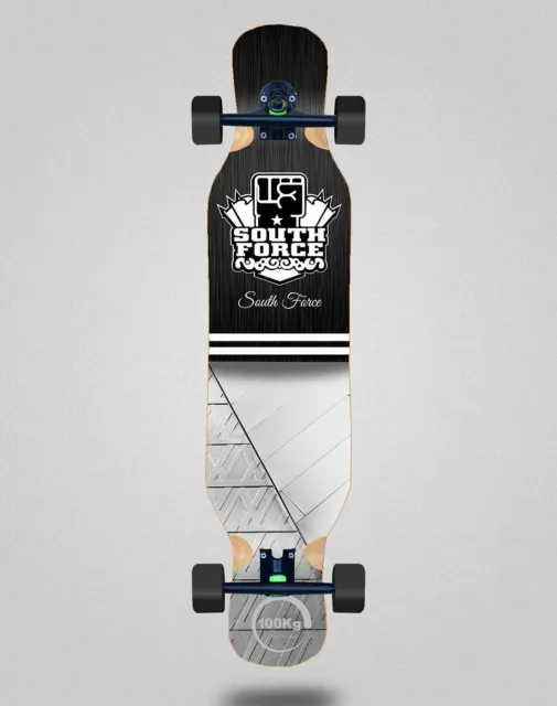 South force Skate Skateboard Longboard Complete 46x10 100kg Metals