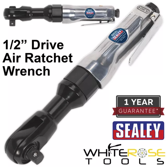 Sealey Air Ratchet Wrench 1/2" Drive Reverse Compressor Tool 265mm Long