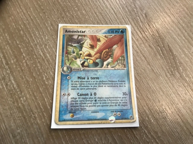 Carte Pokemon AMONISTAR 19/100 Rare Tempête de Sable Bloc ex FR
