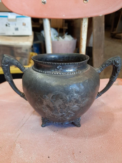 Silver Plate Co. Sugar Bowl Quadruple Plate 711