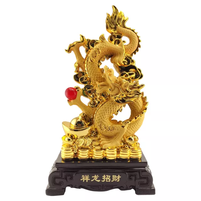 Feng Shui Golden Dragon Chinese New Year Dragon Symbol Of Fortune Sculptures