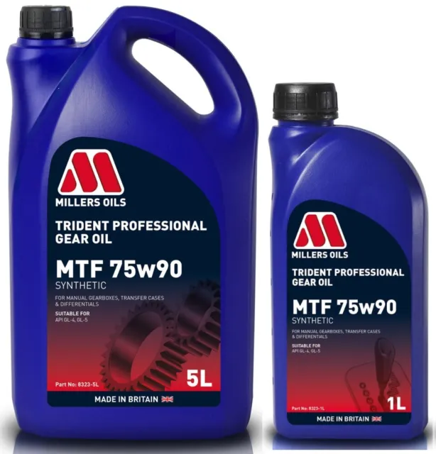 Millers Oils Trident Professional 75W90 GL4 GL5 Fully Synthetic Gear Oil