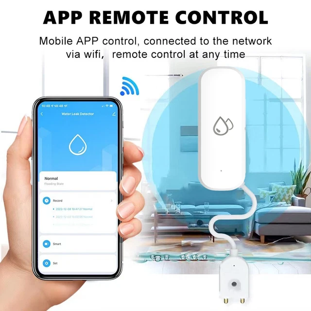 Sistema de control de agua y detección de fugas Tuya Smart Home WiFi sensor de inmersión